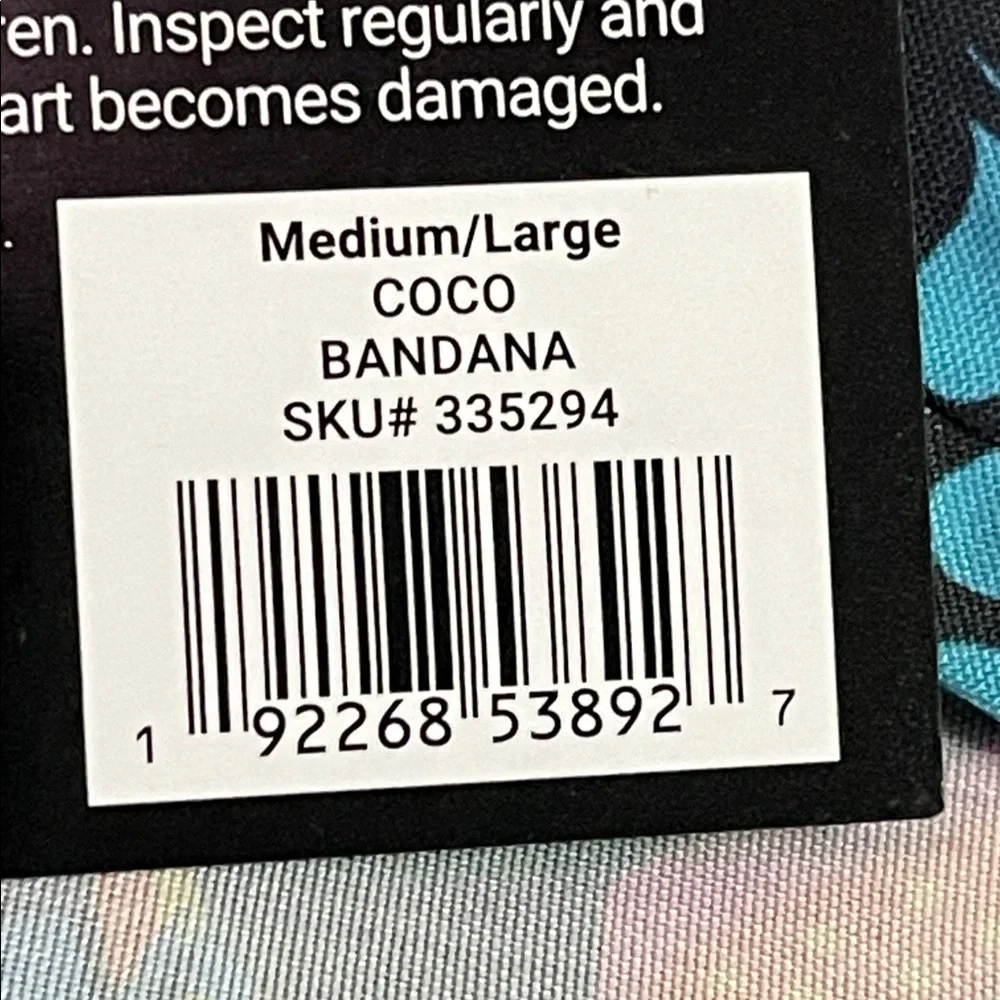 Bandana NWT Coco dog accessory Disney Pixar dog pet apparel Coco medium/large